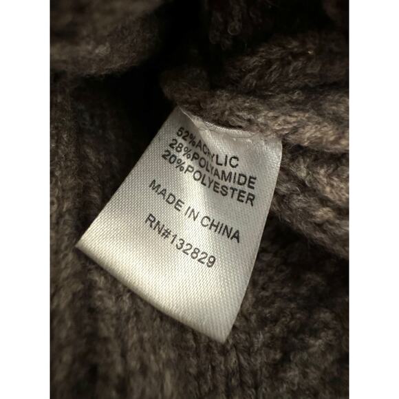 Superdown Women's Small Cable Knit Brown Ultra Cropped Sexy Cozy - Picture 4 of 6